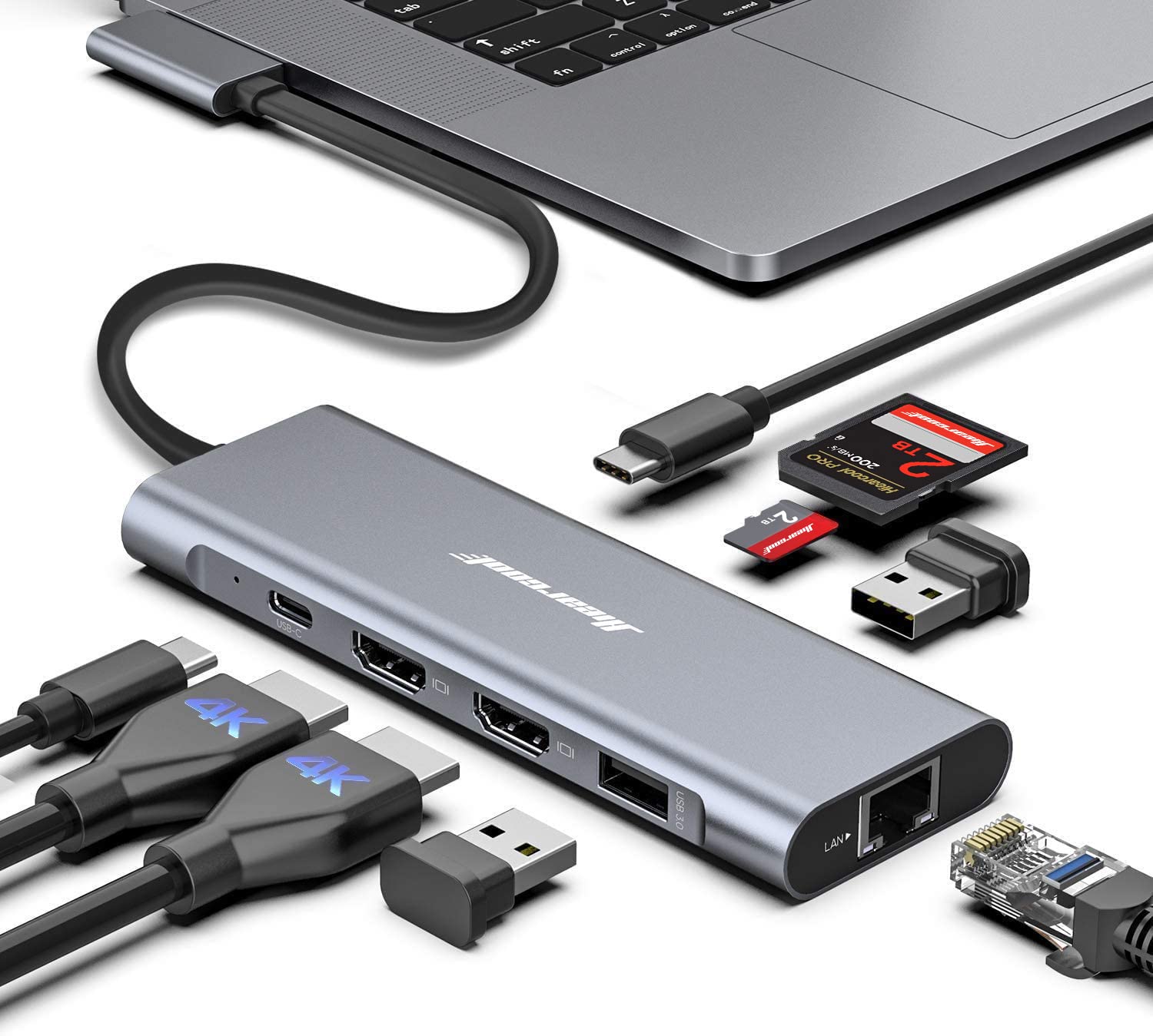 Amazon.com: Hiearcool Docking Station for MacBook Pro, 4K Triple